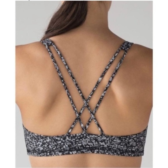 Lululemon Free To Be Sports Bra Daisy Dust Alpine White Black - Picture 8 of 8
